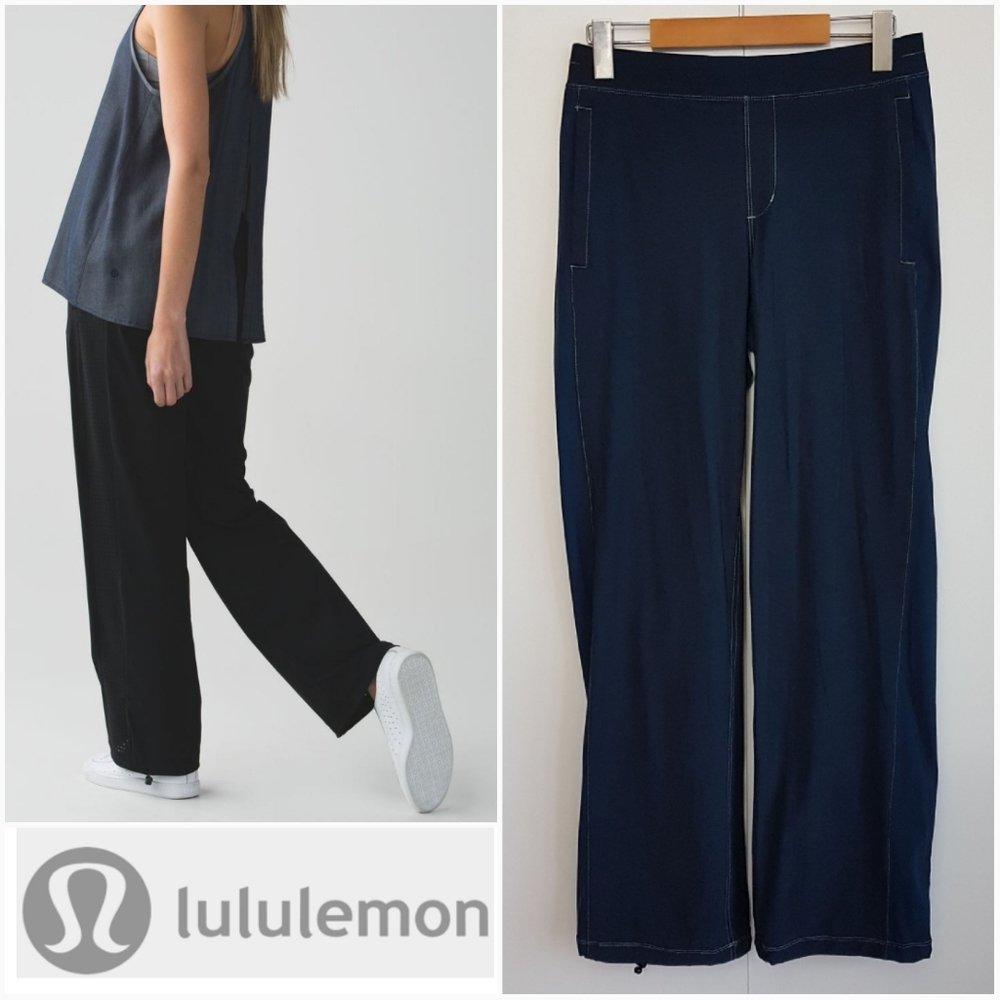 LULULEMON 4 City Summer Track Pant Navy Blue Size 4